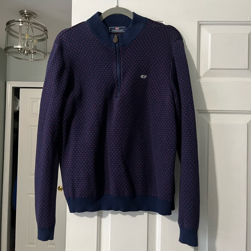 Vineyard Vines Half-Zip Patterned Sweater - image 1